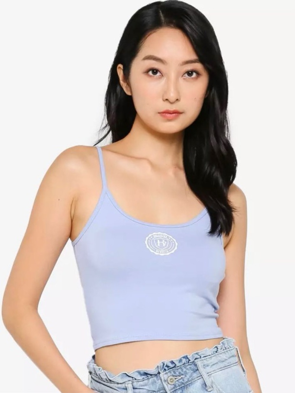 Hollister Baby Blue Bare Baby Cami Adjustable Straps